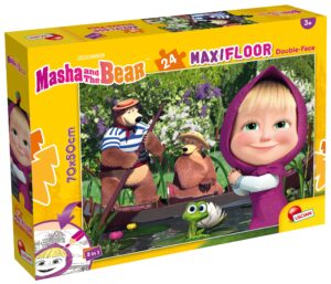 Двулицев пъзел Lisciani за оцветяване от 24 части - Маша