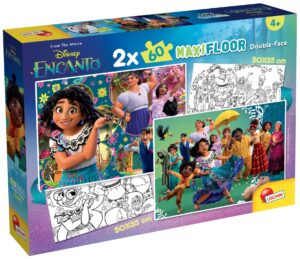 Двулицев пъзел Lisciani за оцветяване от 2 х 60 части - Енканто