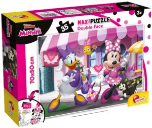 Двулицев пъзел Lisciani за оцветяване от 35 части - Мини Маус