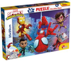 Двулицев пъзел Lisciani за оцветяване от 48 части - Спайди