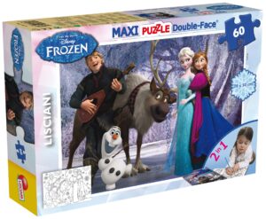 Двулицев пъзел Lisciani за оцветяване от 60 части - Музика и забавление