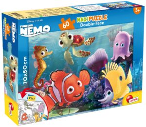 Двулицев пъзел Lisciani за оцветяване от 60 части - Немо