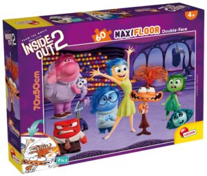 Двулицев пъзел Lisciani за оцветяване от 60 части - Отвътре навън 2