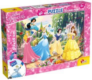 Двулицев пъзел Lisciani за оцветяване от 60 части - Принцеси
