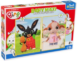 Двустранен пъзел Trefl 2 х 10 части - Игра с Бинг