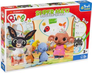 Двустранен пъзел Trefl от 24 макси части - Бинг и приятели