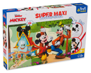 Двустранен пъзел Trefl от 24 макси части - Мики Маус и приятели