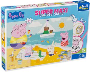 Двустранен пъзел Trefl от 24 макси части - Прасенцето Пепа