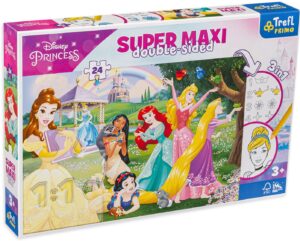 Двустранен пъзел Trefl от 24 макси части - Принцеси