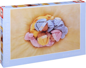 Пъзел Educa от 500 части - Спящи бебета, Ан Гедес