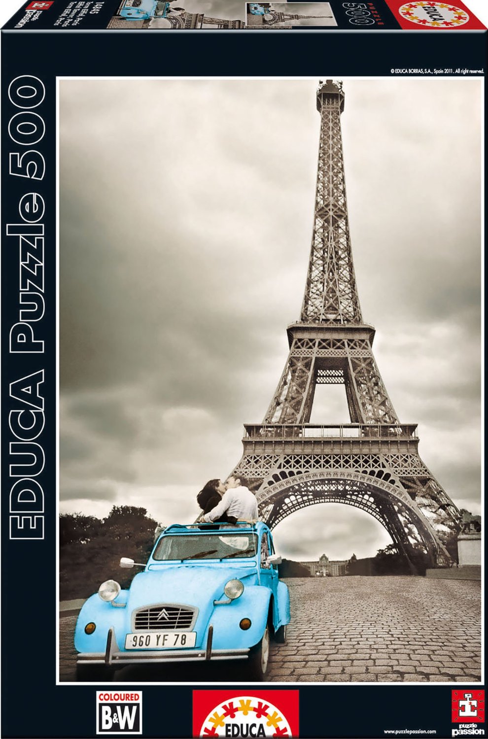 Пъзел Educa от 500 части - Айфеловата кула, Париж