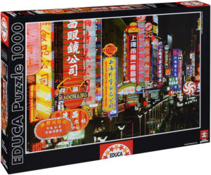 Пъзел Educa от 1000 части - Градски пейзаж, Токио