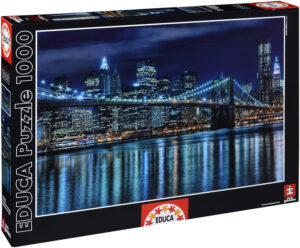 Пъзел Educa от 1000 части - Нощен Манхатън