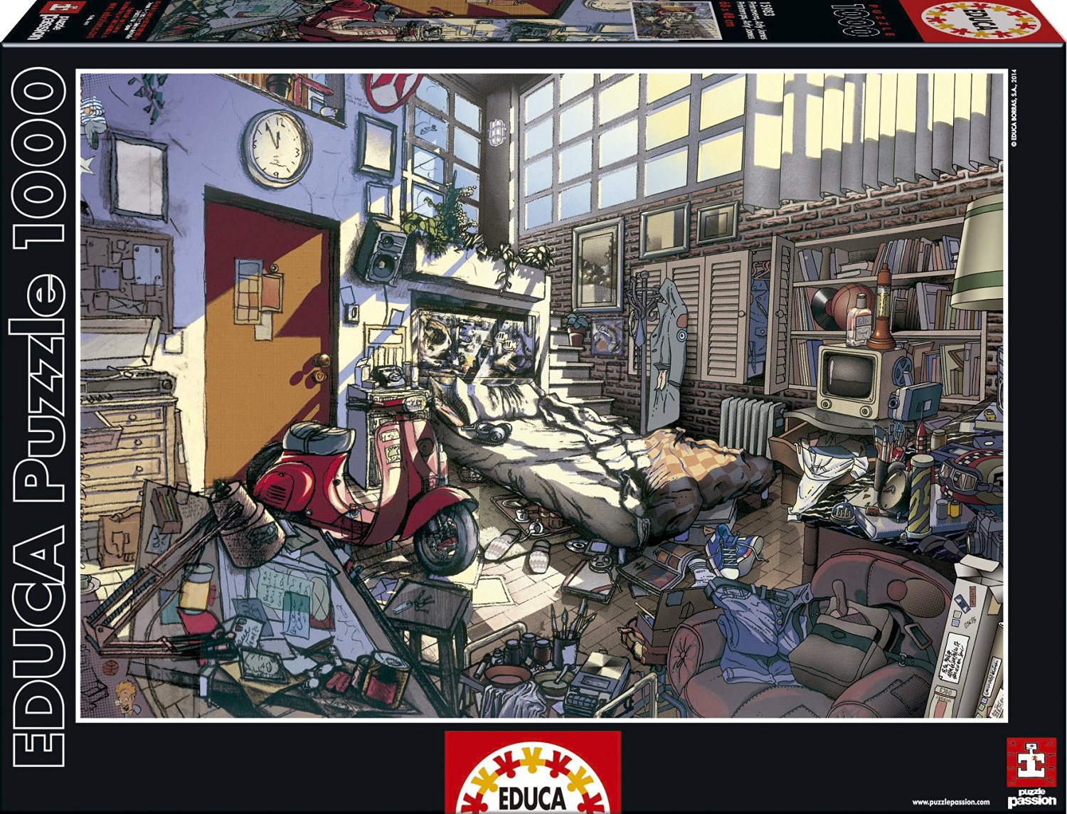 Пъзел Educa от 1000 части - Пролет, Арли Джоунс