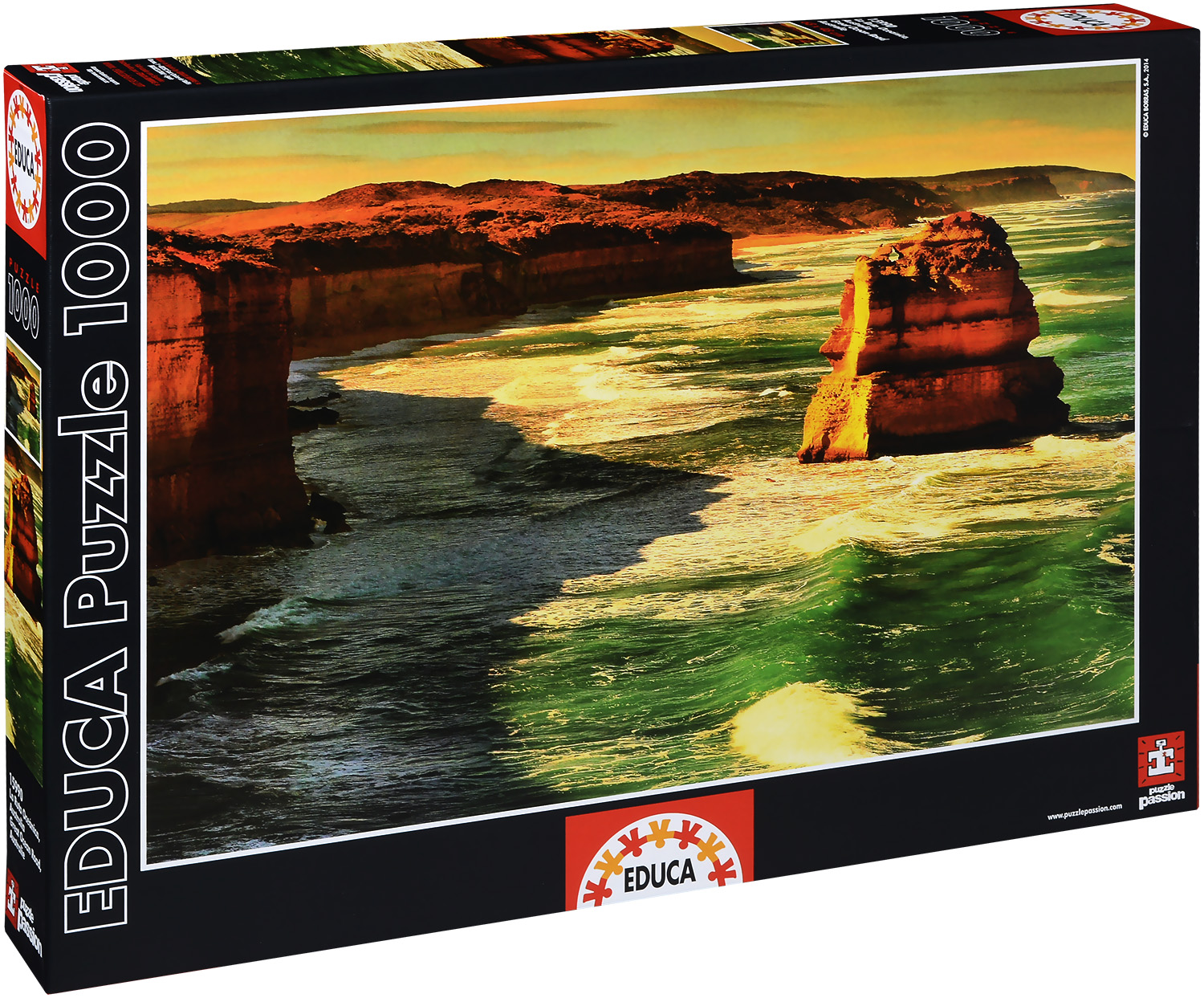 Пъзел Educa от 1000 части - Големият океански път, Австралия