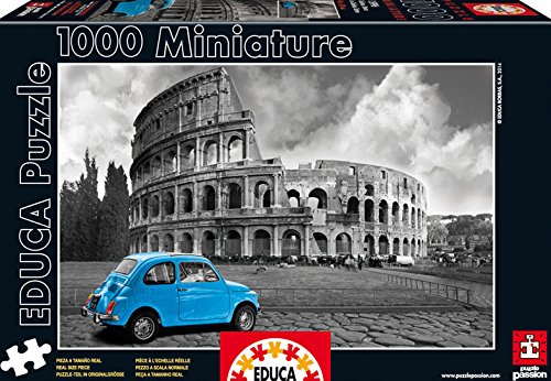 Пъзел Educa от 1000 мини части - Колизеума, Рим, миниатюра
