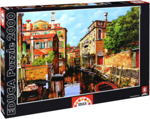 Пъзел Educa от 2000 части - Светлина във Венеция, Гуидо Борели