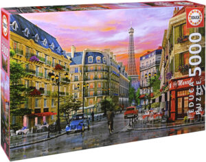 Пъзел Educa от 5000 части - Парижка улица, Доминик Дейвисън