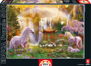 Пъзел Educa от 500 части - Долината на еднорозите