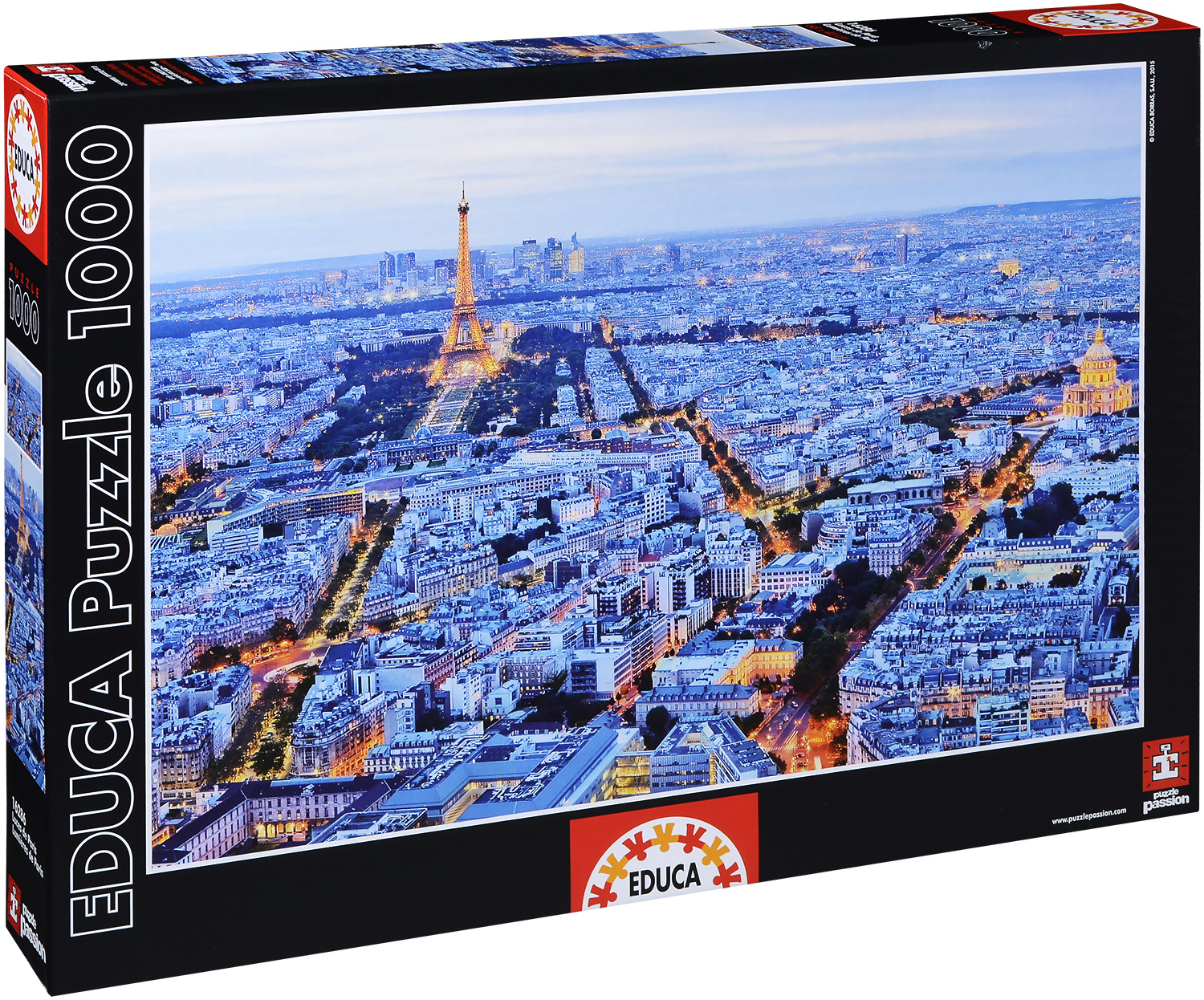 Пъзел Educa от 1000 части - Париж, градът на светлините