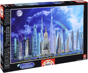 Пъзел Educa от 1000 части - Най-високите сгради в света, Гари Уолтън
