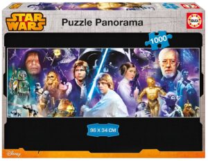 Панорамен пъзел Educa от 1000 части - Междузвездни войни
