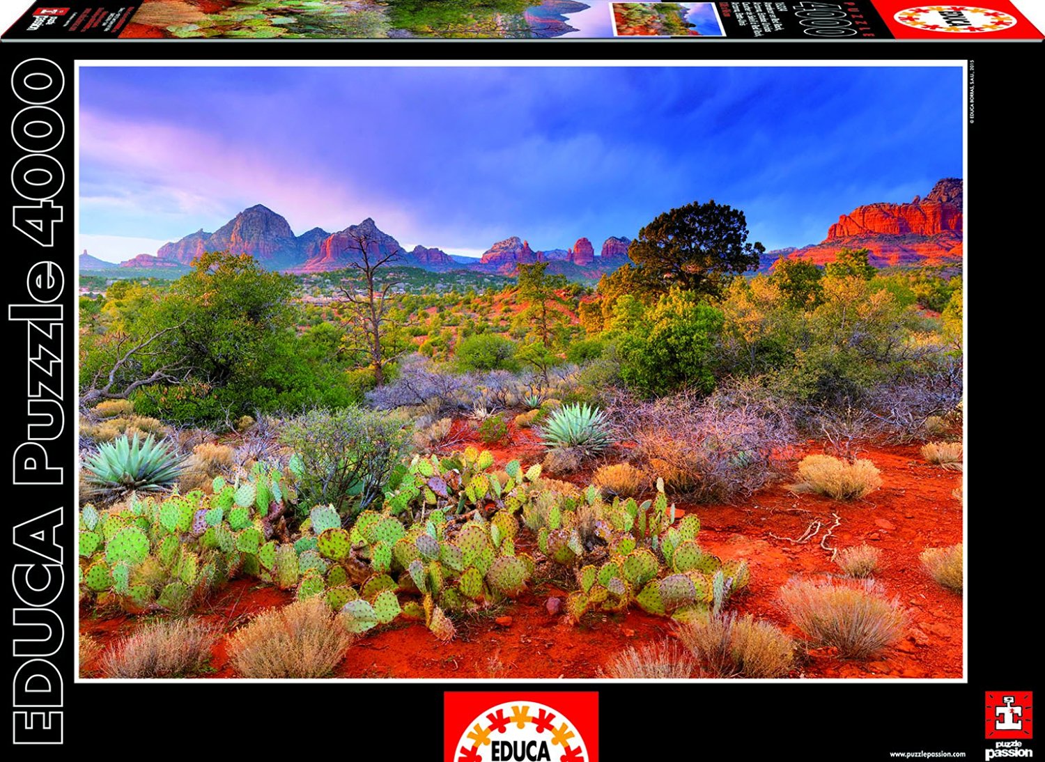 Пъзел Educa от 4000 части - Национален Парк Ред Рок, Аризона