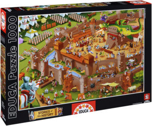 Пъзел Educa от 1000 части - Средновековно селище