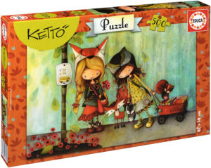 Пъзел Educa от 500 части - Разходка с приятели, Ketto