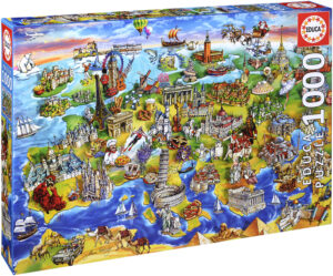 Пъзел Educa от 1000 части - Европейски свят