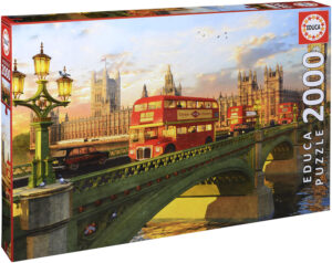Пъзел Educa от 2000 части - Уестминстърският мост, Лондон