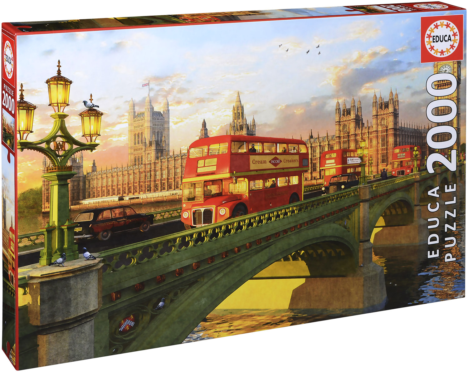 Пъзел Educa от 2000 части - Уестминстърският мост, Лондон