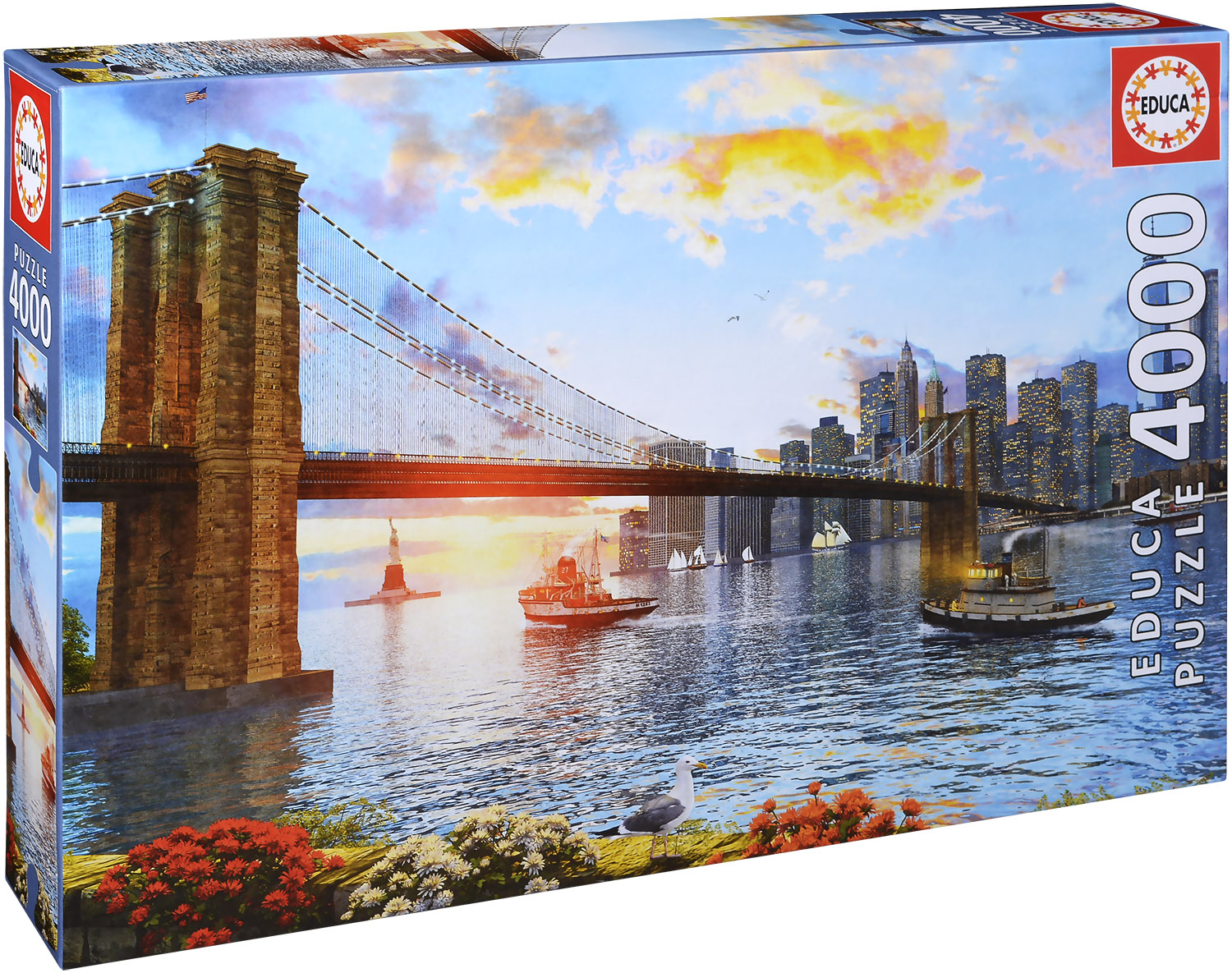 Пъзел Educa от 4000 части - Бруклинският мост