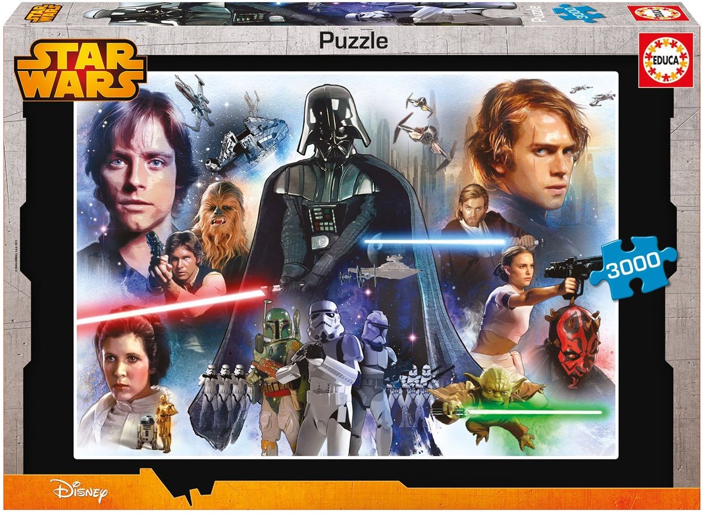 Пъзел Educa от 3000 части - Star Wars