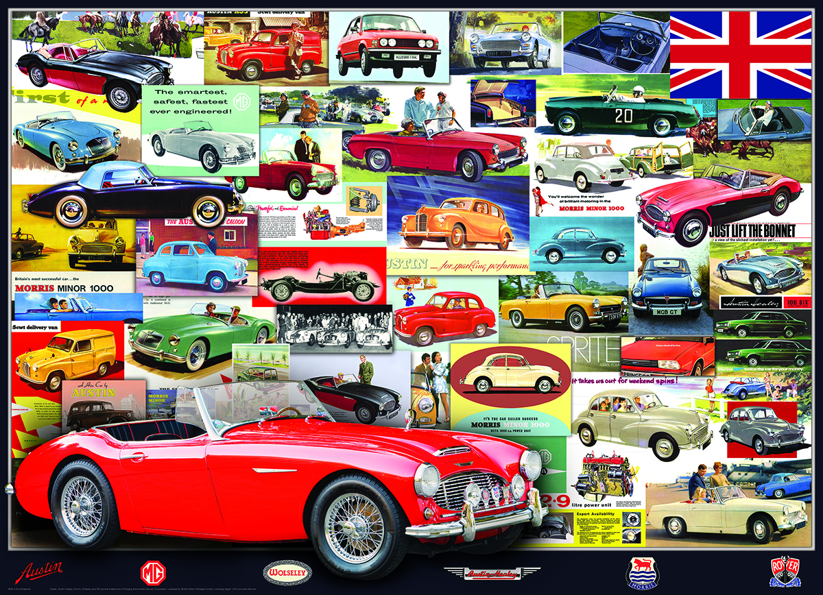 Пъзел Eurographics от 1000 части – Колекция на British Motor Heritage