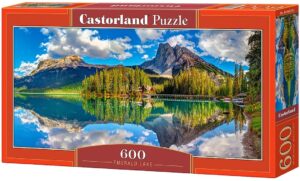 Панорамен пъзел Castorland от 600 части - Езерото Емералд