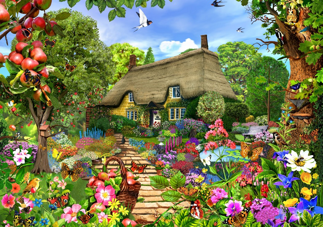 Пъзел Bluebird от 1500 части - Английска селска къща