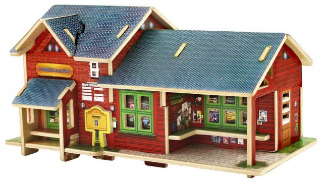 Дървен 3D пъзел Robo Time от 21 части - Универсален магазин Норвегия