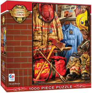 Пъзел Master Pieces от 1000 части - Пожарникари и спасители, Дона Гелснигър