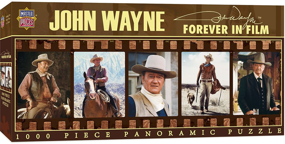 Панорамен пъзел Master Pieces от 1000 части - Вечните филми на Джон Уейн