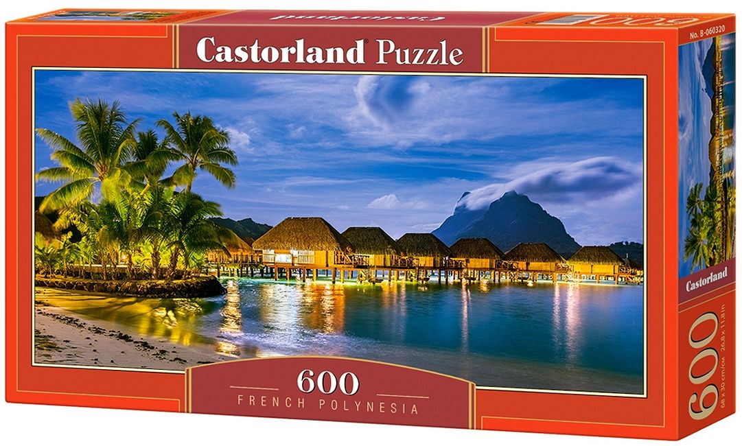 ###ДУБЛИРАН!!! Панорамен пъзел Castorland от 600 части - Френската Полинезия