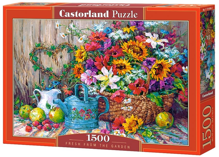 Пъзел Castorland от 1500 части - Свежест от градината, Барбара Мок
