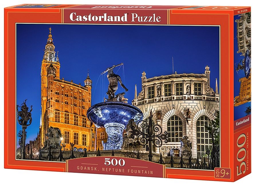 Пъзел Castorland от 500 части - Статуята на Нептун, Гданск