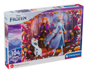 Холограмен пъзел Clementoni от 104 части - Замръзналото кралство 2