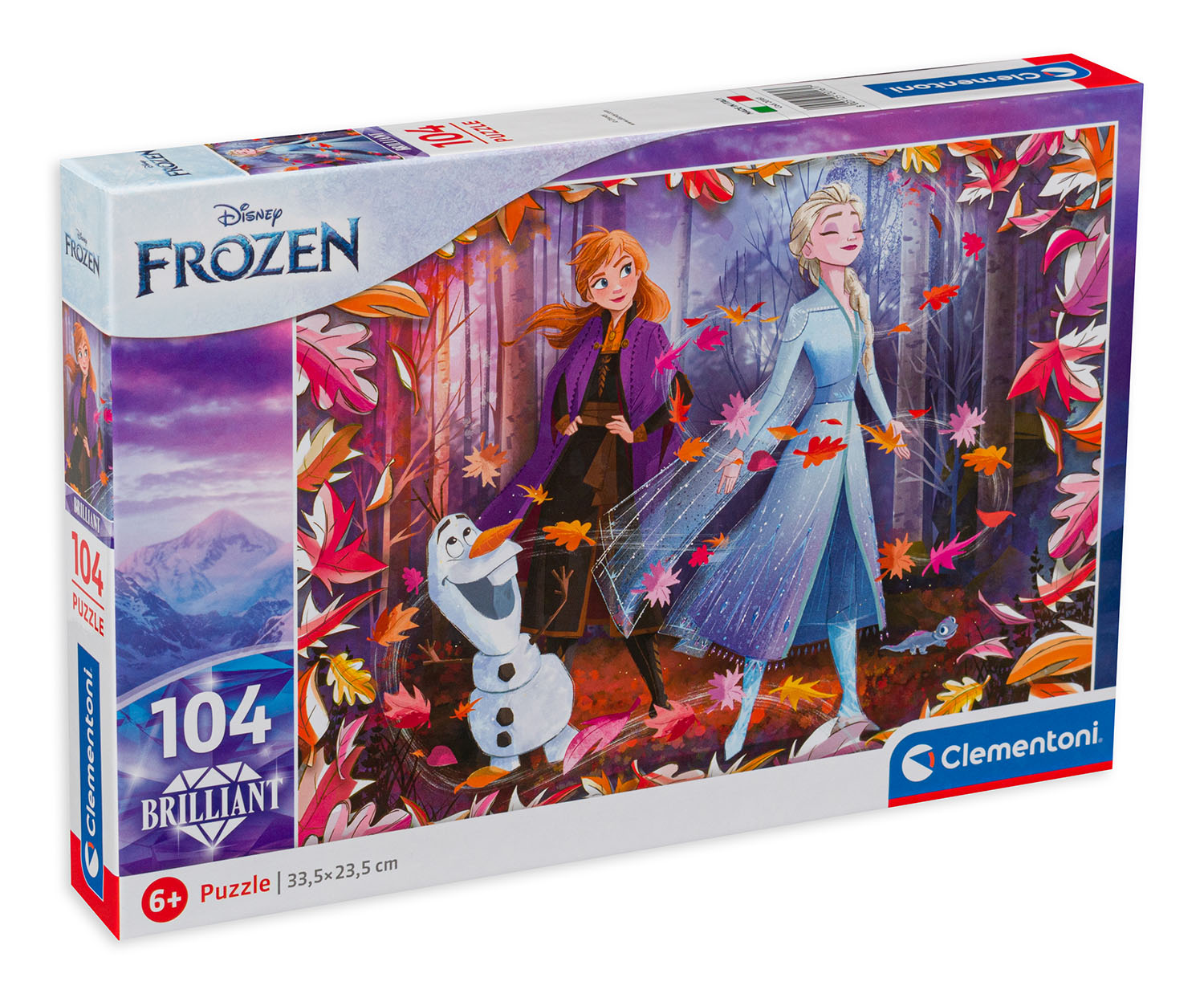 Холограмен пъзел Clementoni от 104 части - Замръзналото кралство 2