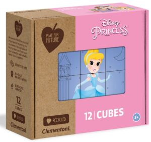 Игра с кубчета Clementoni - Принцеси, 12 части