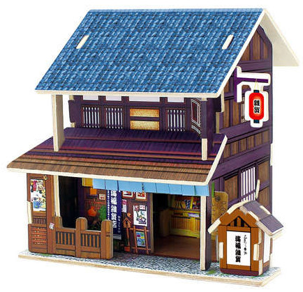 Дървен 3D пъзел Robo Time от 27 части - Универсален магазин Япония