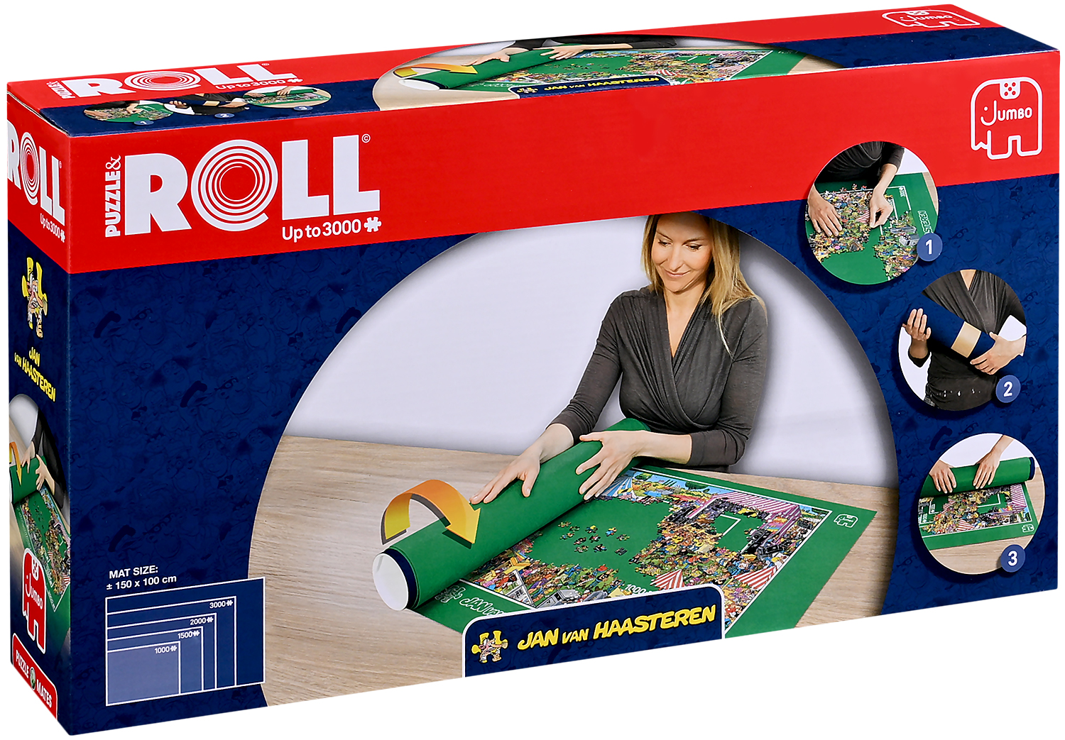 Килимче за редене и съхранение на пъзели Jumbo - от 1000 до 3000 части