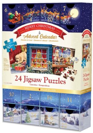 Коледен календар Eurographics от 24 х 50 части - Весела Коледа