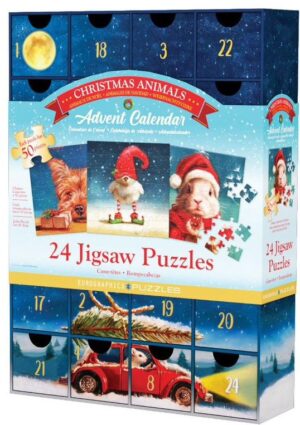 Коледен календар Eurographics от 24 х 50 части - Забавни животни